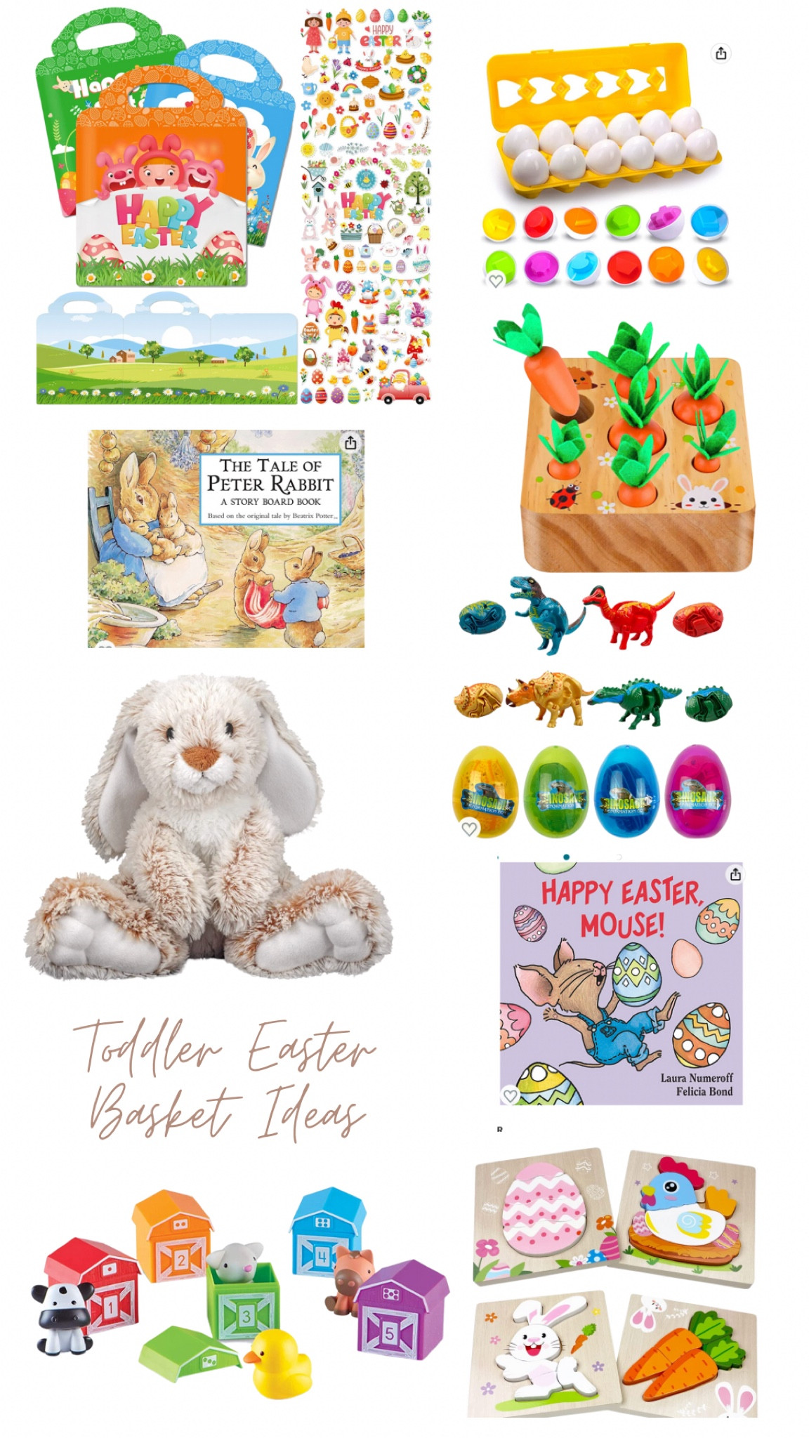 Toddler Easter Basket Ideas! All on Amazon! 

#LTKbaby #LTKkids #LTKSeasonal