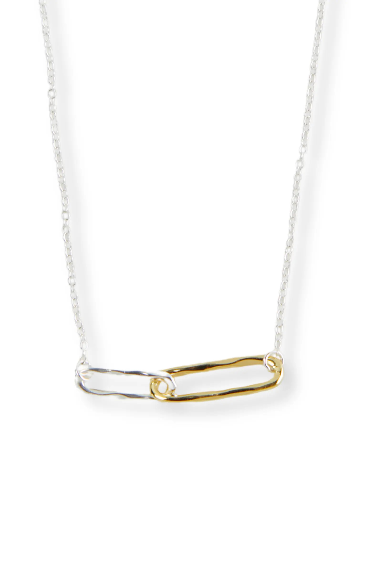 Argento Vivo Sterling Silver Two-Tone Linked Pendant Necklace | Nordstrom | Nordstrom