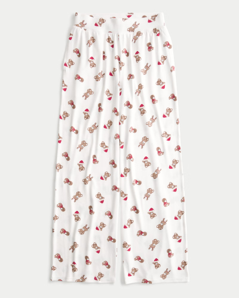 Women's Cozy Wide-Leg Pajama Pants from Hollister | Hollister (US)