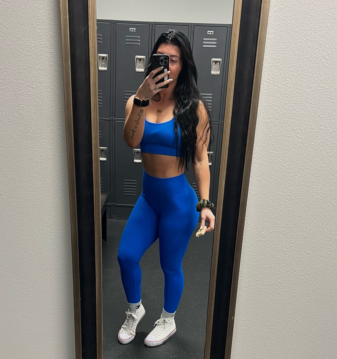 Royal blue workout set- leggings and sports bra 

#LTKfit #LTKunder50 #LTKbeauty