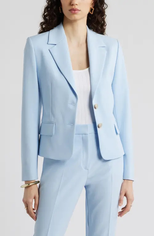 Nordstrom The Hanna Slim Fit Blazer in Blue Floaty at Nordstrom, Size X-Large | Nordstrom