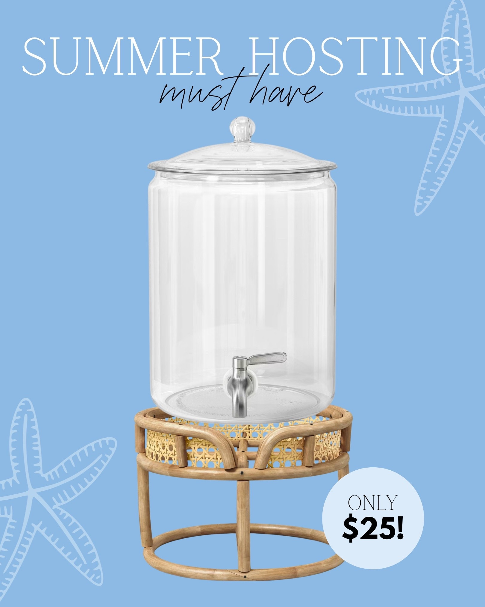 This drink dispenser holder is so perfect for any summer entertaining, and such a great price at only $25 🙌🏼 Linked the plastid drink dispenser too!

#LTKHome