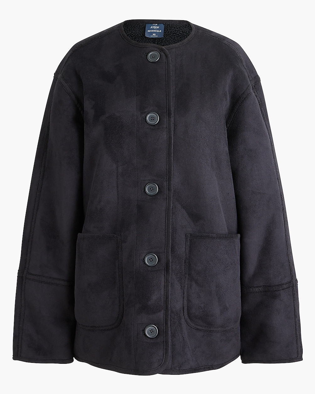 Reversible sherpa and faux-suede jacket | J.Crew Factory