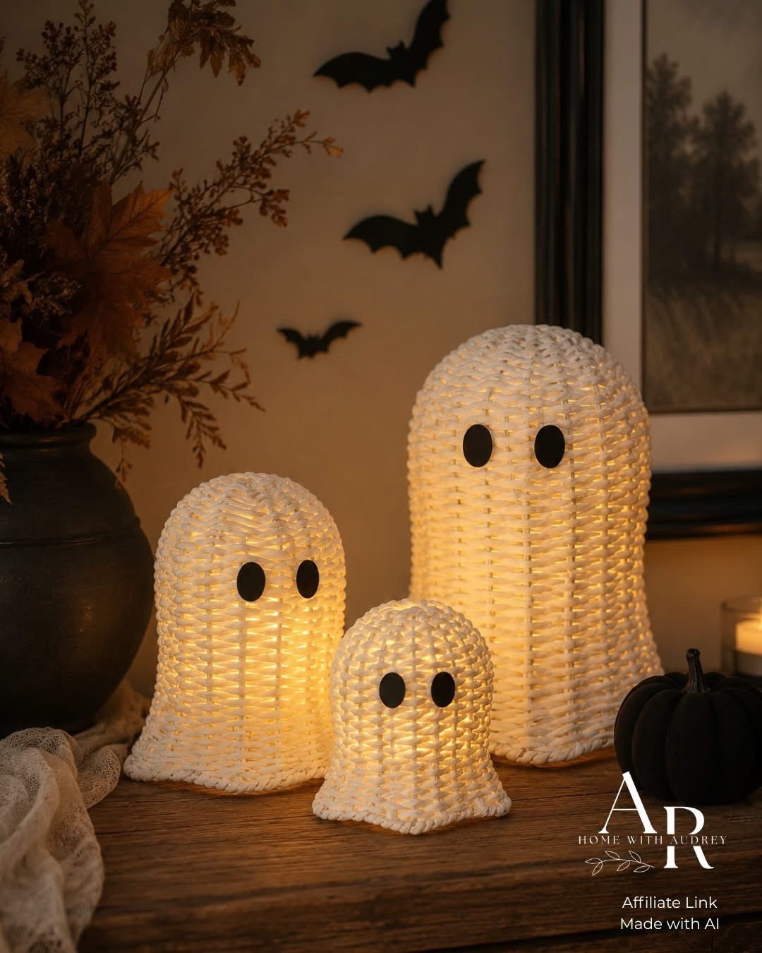 Decorate your space with these spooky yet charming wicker ghosts and bats. Perfect for Halloween or a festive touch! #homedecor #falldecor

#LTKSeasonal #LTKHome