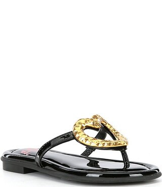 Girls' Sumrluv Heart Ornament Flat Sandals (Youth) | Dillard's