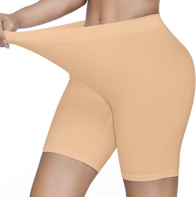 Slip Shorts for Women, Comfortable Smooth Seamless Underwear for Yoga | Amazon (US)