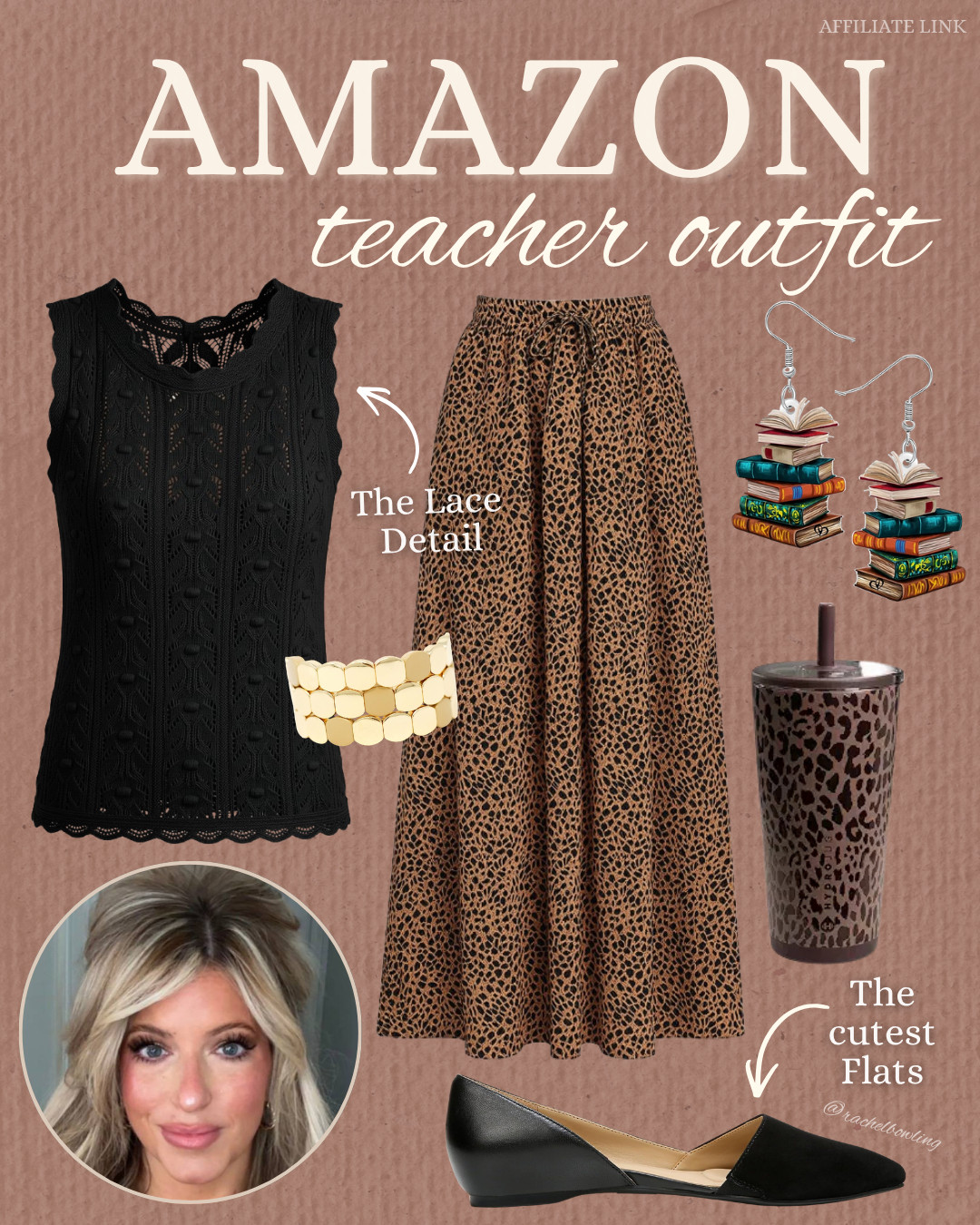 Found the cutest teacher-inspired outfit on Amazon! Paired a leopard print skirt with a lace top for a chic and fun look. Check out the full outfit details!

#TeacherStyle #AmazonFinds #ChicOutfit #BackToSchool 

 #LTKdayinmylife #LTKmomlife #LTKMidsize