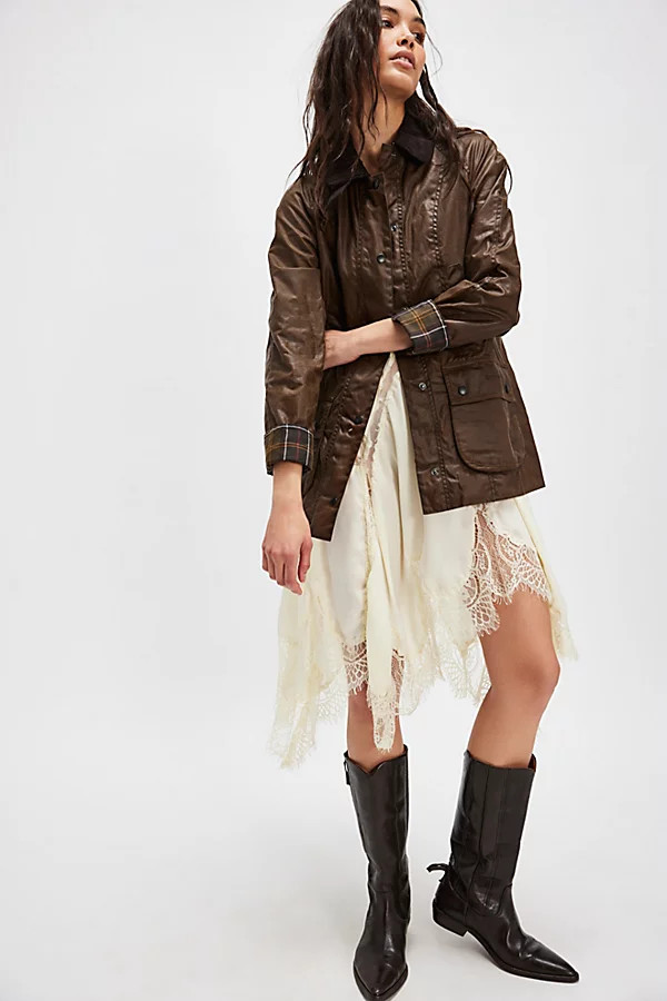 Barbour Beadnell Wax Jacket | Free People (Global - UK&FR Excluded)