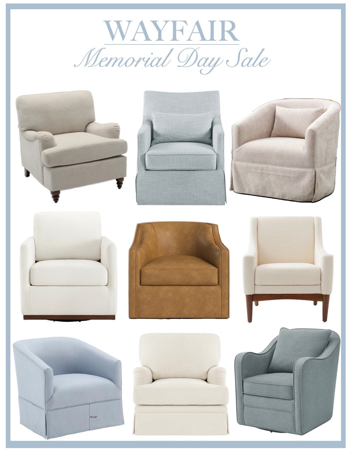 Shop Wayfairs Memorial Day sale on armchairs!!