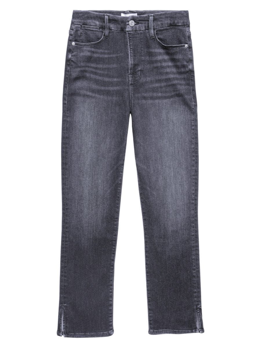 Le Super High Straight Slit Jeans | Saks Fifth Avenue