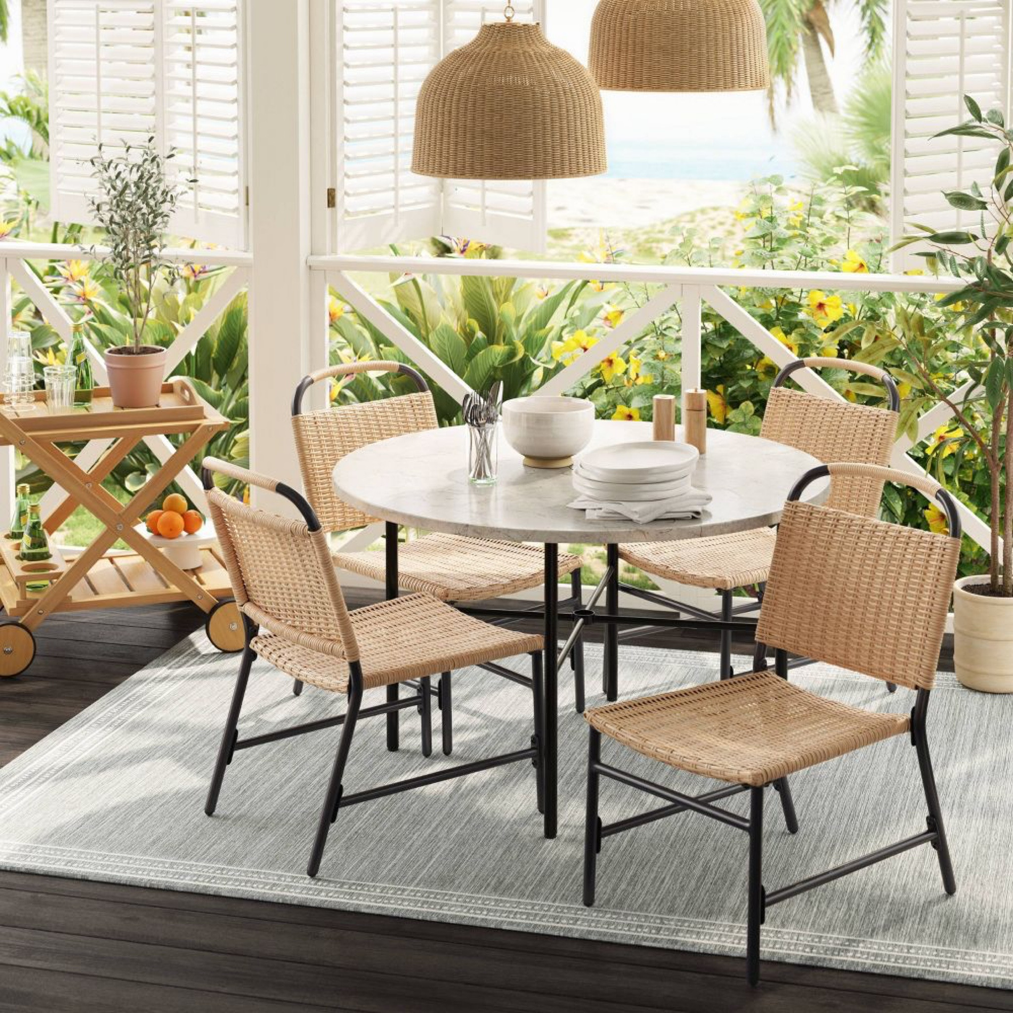 Outdoor furniture from Target, Target outdoor finds, outdoor table, outdoor chairs, outdoor rug, studio McGee outdoor collection #outdoor #homedecor

#LTKhome #LTKsalealert