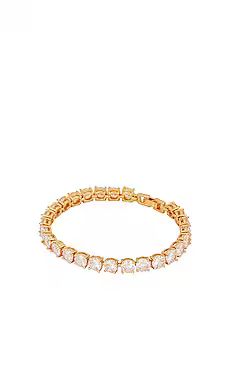 Darcy Tennis Bracelet in Gold | Revolve Clothing (Global)