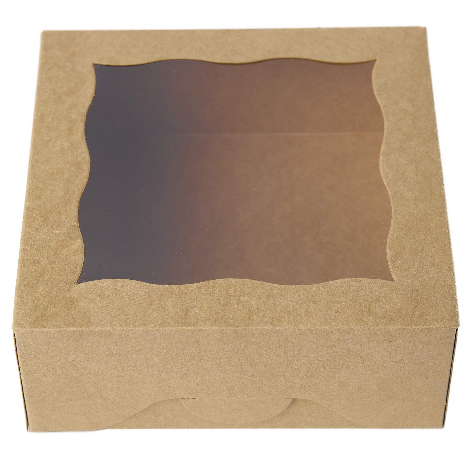 [25pcs]ONE MORE 6"Brown Bakery Boxes with pvc Window for Pie and Cookies Boxes Small Natural Kraf... | Amazon (US)