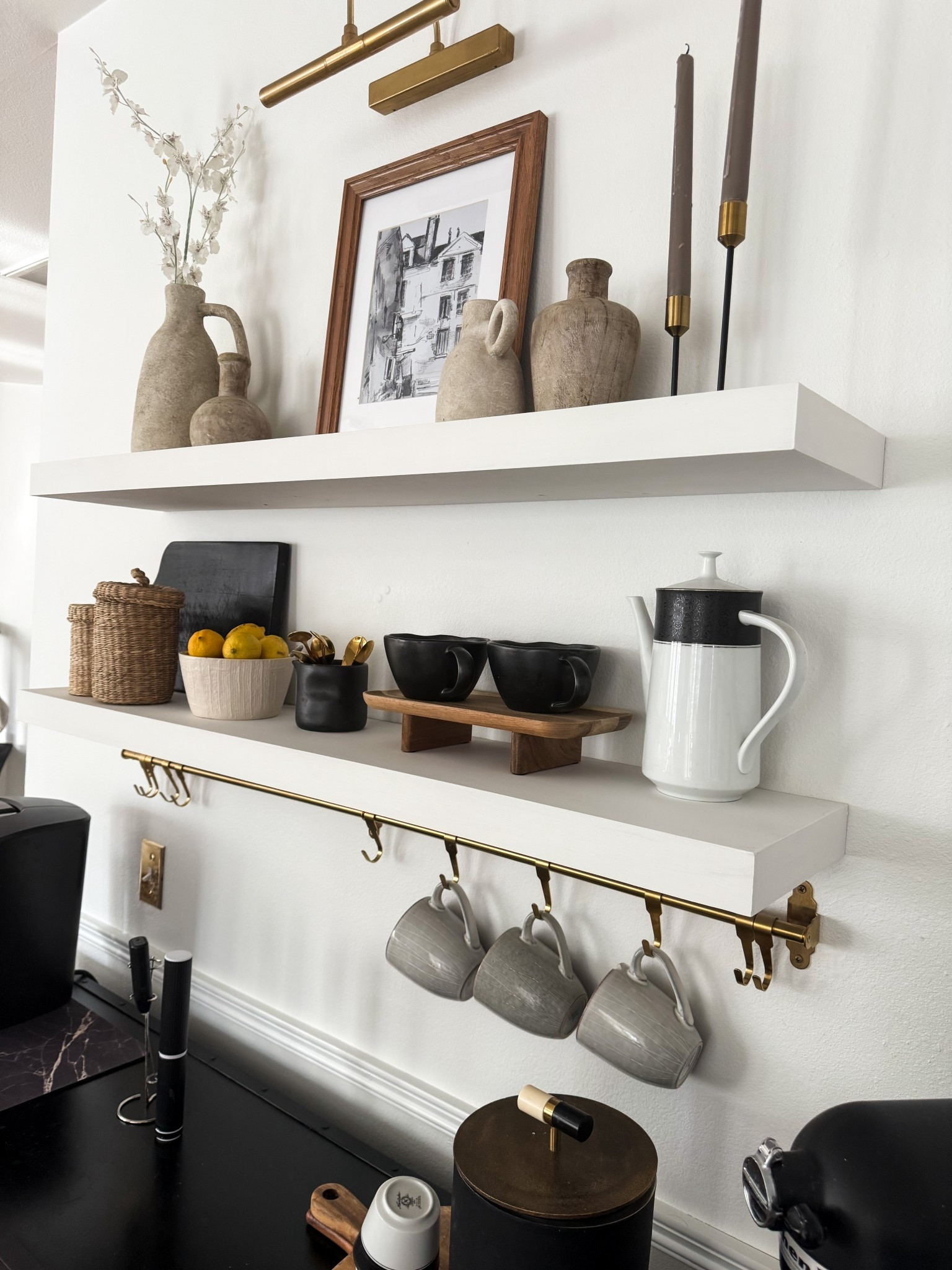  Coffee bar essentials 

Coffee station
Coffee bar
Coffee mugs
Open shelf decor
Home decor
Kitchen 

#LTKHome #LTKSaleAlert #LTKFindsUnder50