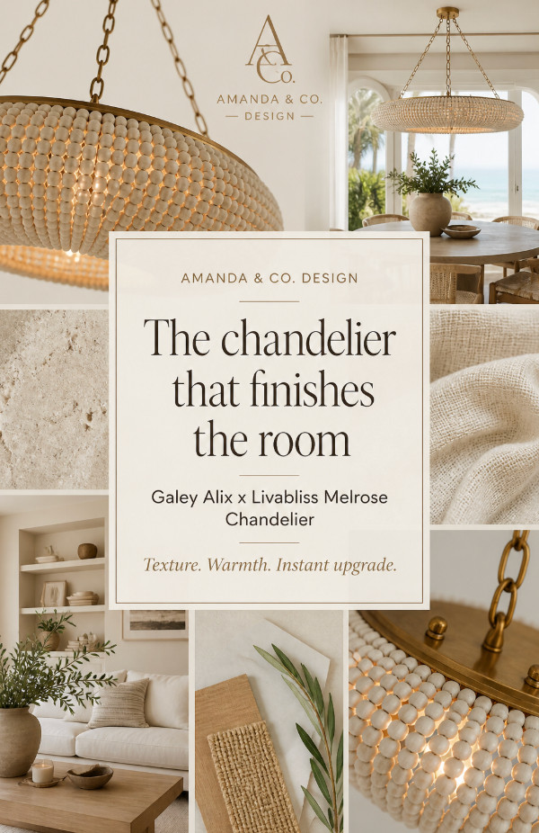 Obsessed with this one… this is the chandelier that instantly upgrades a space without changing anything else
The texture + warm glow does all the work for you and pulls the entire room together in one move
If your dining area, entry, or bedroom feels unfinished… this is the piece you’ve been missing
Shop it and elevate your lighting game
#amandandcodesign #ltkhome #lightingdesign 

 #LTKHome
