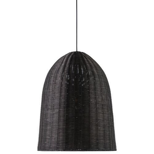 Brixley Rattan Dome Pendant - Black | Hanging Light, Lanterns - Practical, Aesthetic | One Kings Lane