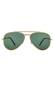Ray-Ban Aviator in Legend Gold & Green from Revolve.com | Revolve Clothing (Global)