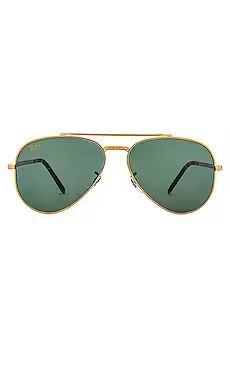 Ray-Ban Aviator in Legend Gold & Green from Revolve.com | Revolve Clothing (Global)