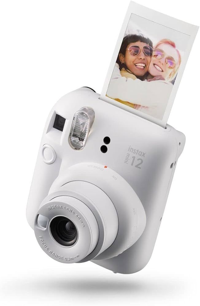 Fujifilm Instax Mini 12 Instant Camera - Clay White | Amazon (US)