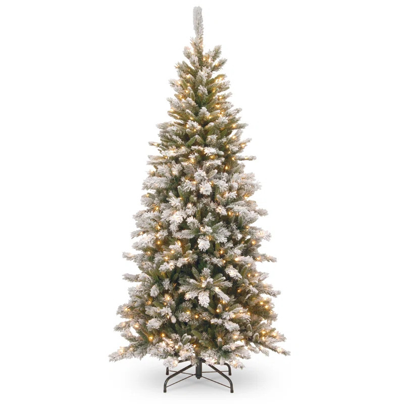 7.5' Lighted Artificial Pine Christmas Tree | Wayfair North America