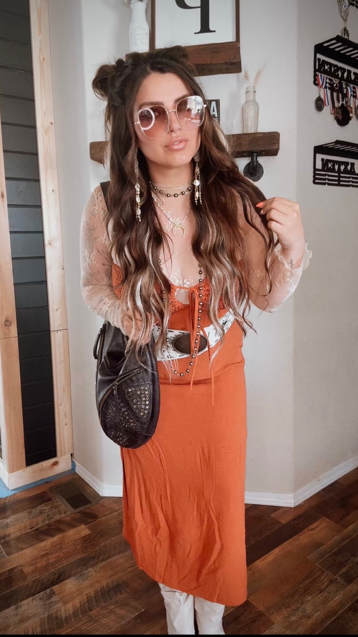 Boho Western outfit with Walmart sundress! ✨

#LTKMidsize #LTKStyleTip #LTKShoeCrush