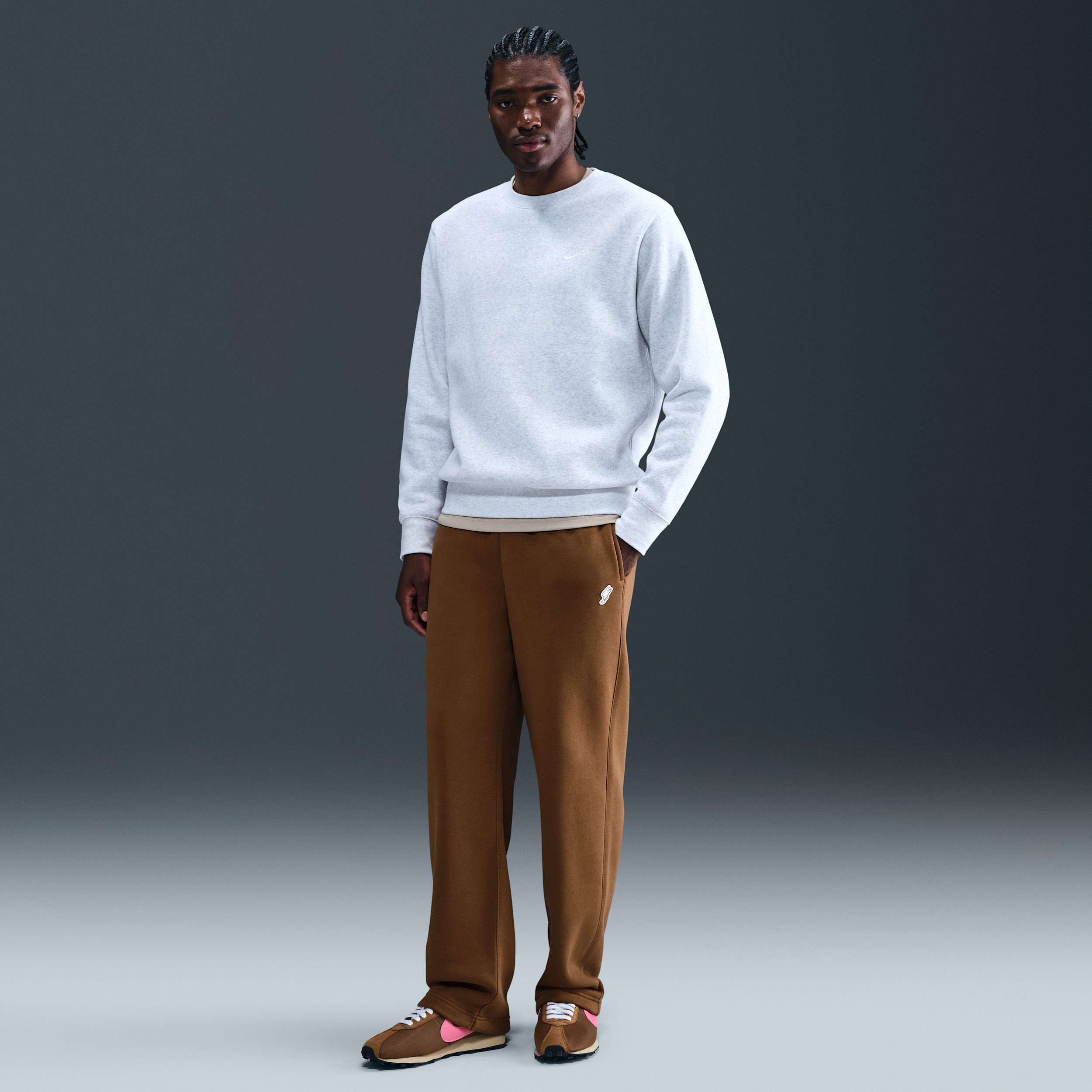 Nike Men's Club Fleece Bungee Pants in Brown | II0294-281 | Nike (US)