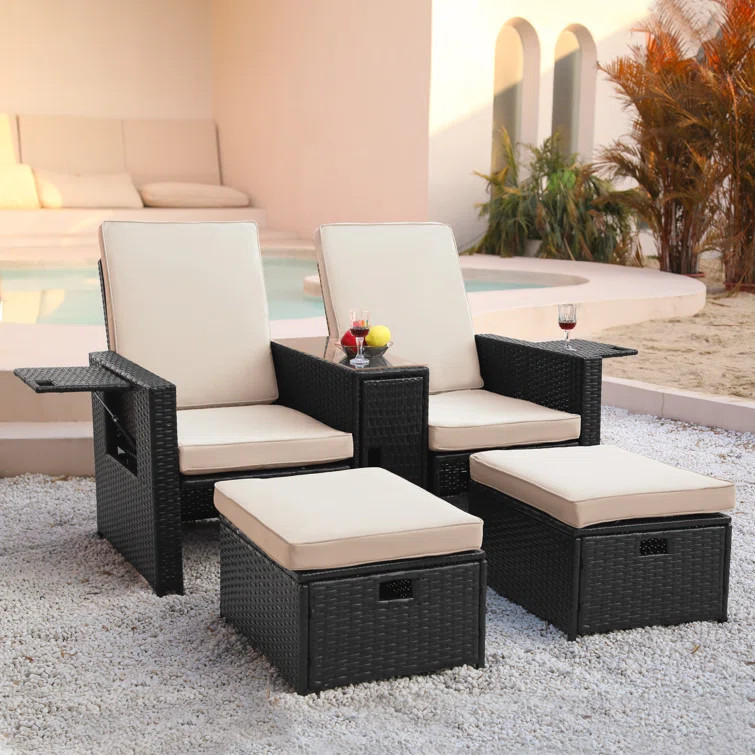 Miavalentina 56.55'' Outdoor Loveseat | Wayfair North America