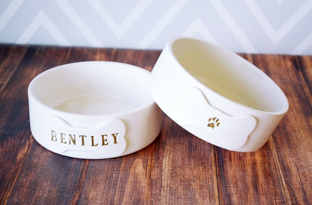 Personalized Dog Bowl, Custom Dog Bowl, Dog Gift, Puppy Gift -  Small/Medium Size - Ceramic | Etsy (US)