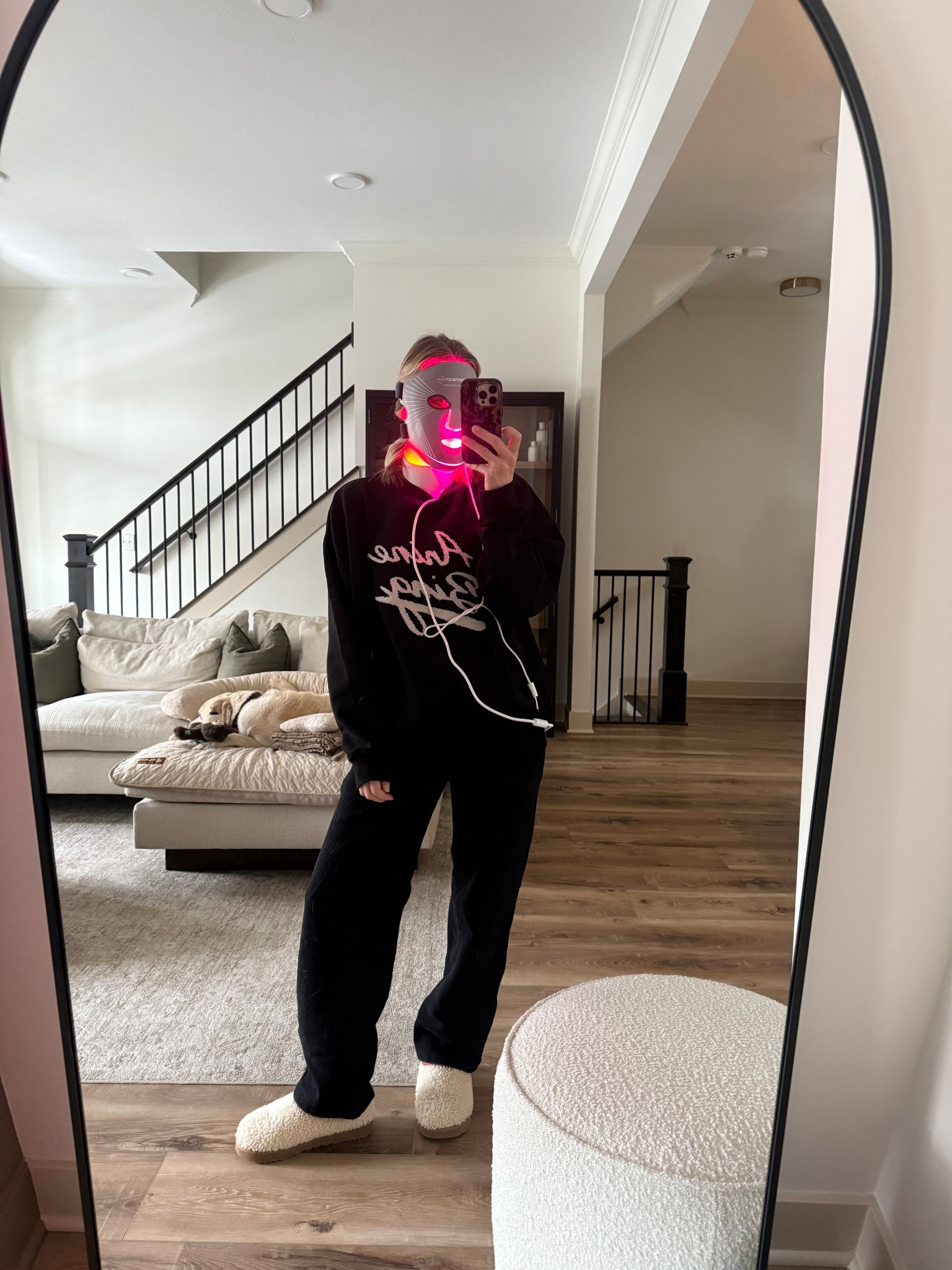 Wearing small sweatshirt, small fleece pants, socks/slippers tts

Mask Code: LINDSEY10

#LTKOver40 #LTKmorningroutine #LTKBeauty