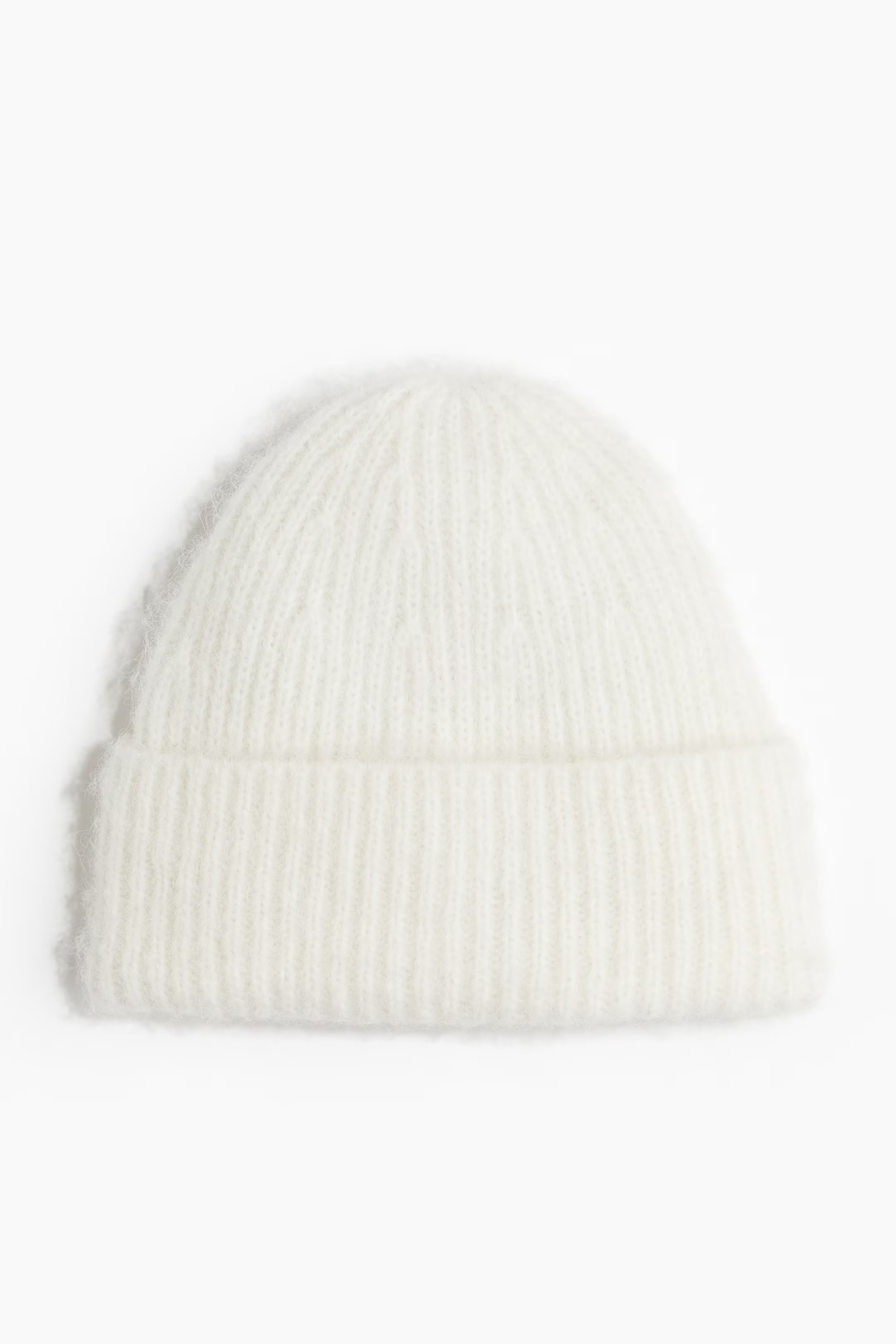 Rib-Knit Beanie - White - Ladies | H&M US | H&M (US + CA)