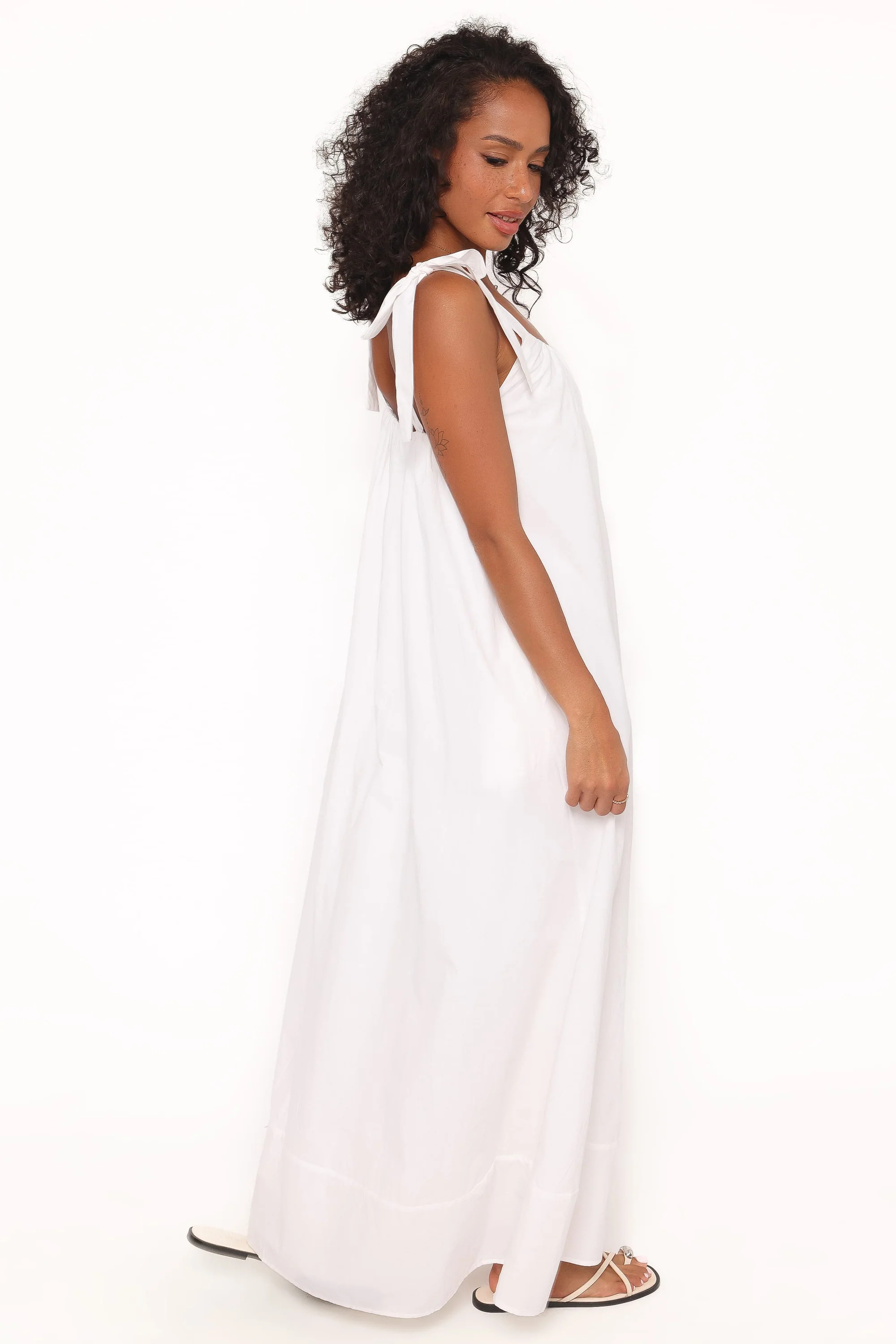 Amber Maxi Dress - White | Petal & Pup (US)