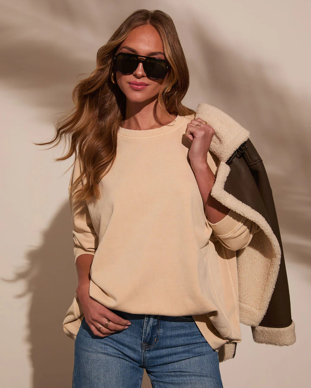 Lanae Relaxed Oversized Sweatshirt | VICI