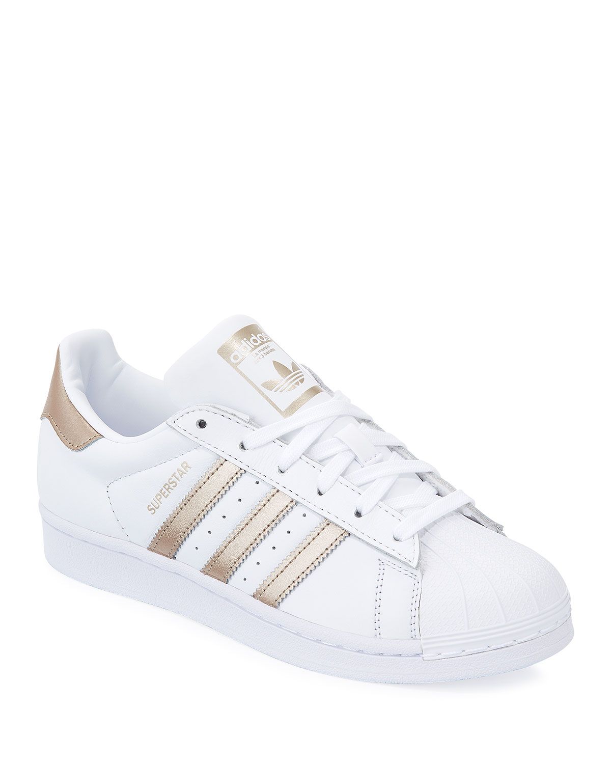 Superstar Lace-Up 3-Stripes & #174 Sneakers | Neiman Marcus