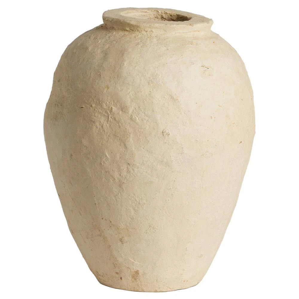 Olivos Natural Paper Mache Vessel - Small | Kathy Kuo Home