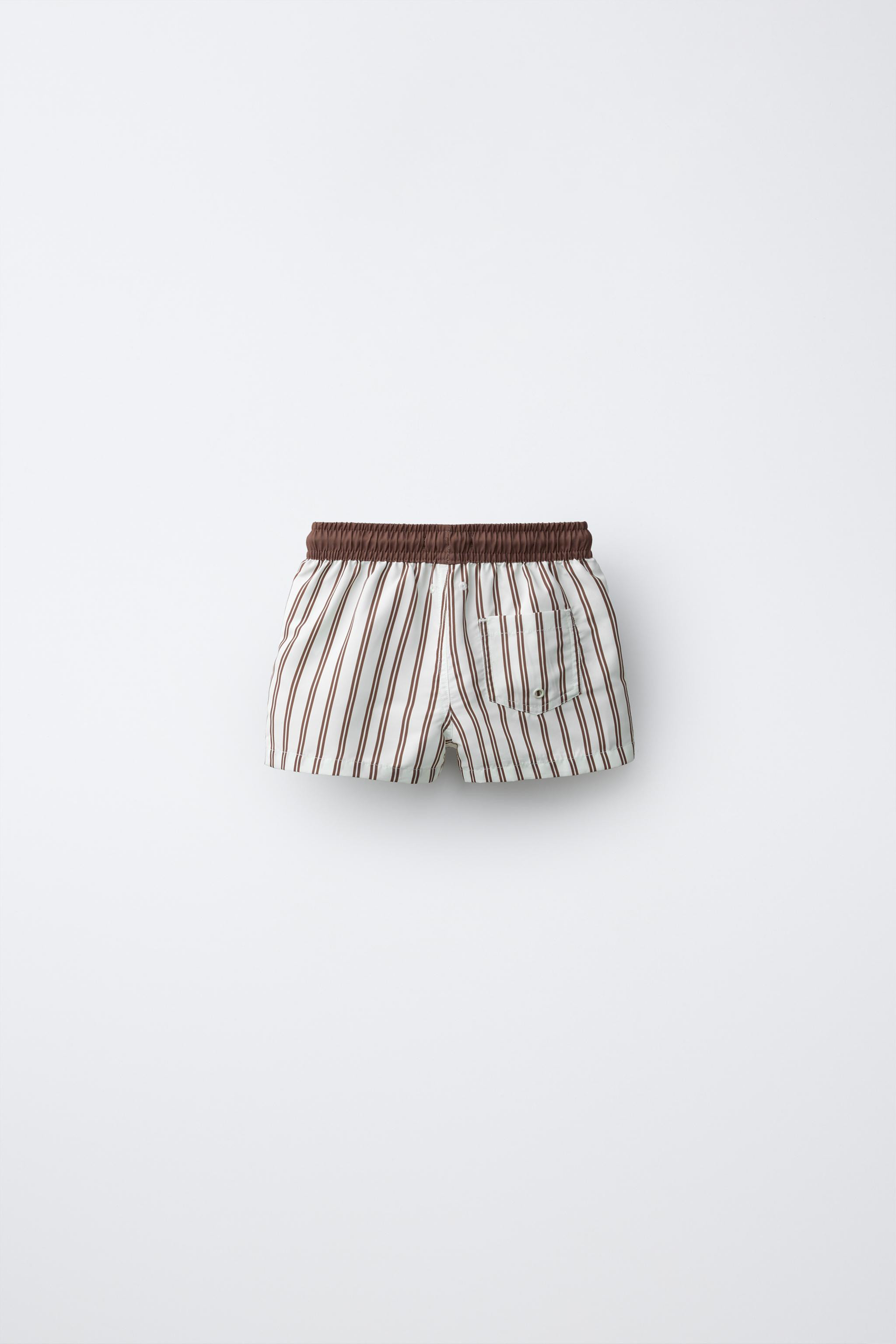 1-6 YEARS / STRIPED SWIM SHORTS | Zara UK
