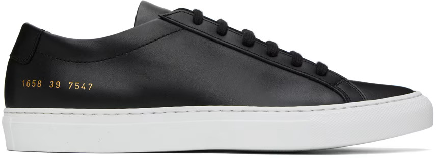 Common Projects - Black Original Achilles Low Sneakers | SSENSE