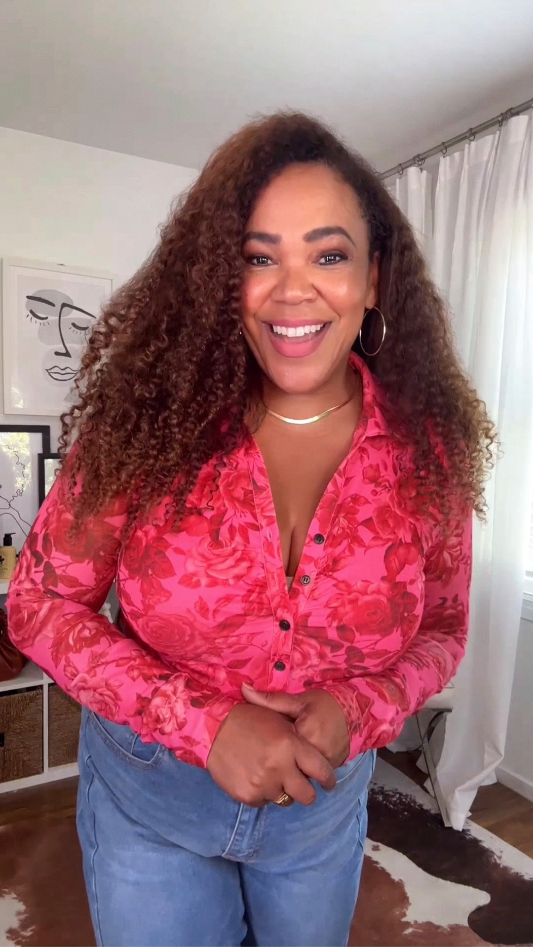 Loving this top! Size large, jeans 14.

This is from my weekly styling and shopping 🛒 @amazonlive livestream show 📺 on my @amazon storefront.  I share styling tips, deals, and exclusive promo codes. Go to the link 🔗 in bio to follow me on Amazon and to get notifications of when I go live!

#LTKOver40 #LTKMidsize #LTKootd