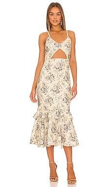 V. Chapman Luna Dress in Blue Bouquet from Revolve.com | Revolve Clothing (Global)