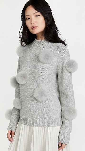 Alpaca Pompom Sweater | Shopbop