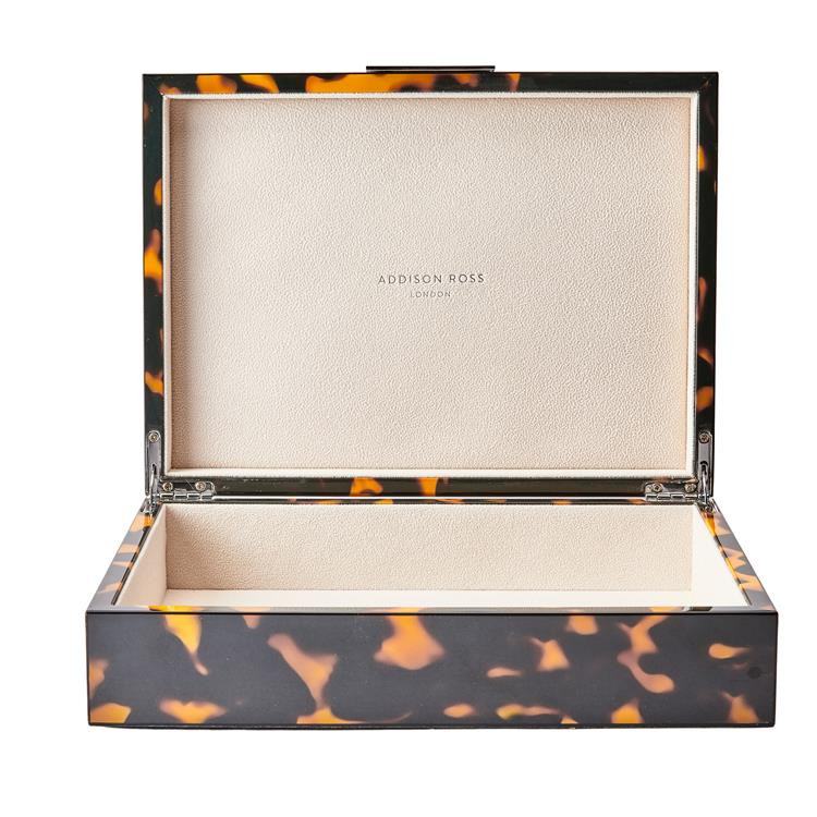 Large Tortoiseshell Box with Silver | Addison Ross US