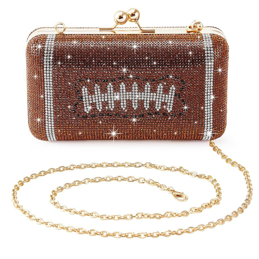 Rhinestone Evening Bag Gold Sparkling Clutch for Sport Lover Gift Women Glitter Luxury Purse for ... | Amazon (US)