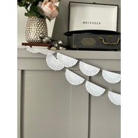 Paper Lace Doily Garland Wedding Party Decoration, 4-Inch Doilies, Customizable Length | Etsy (US)