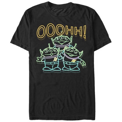 Men's Toy Story Squeeze Toy Aliens  T-Shirt - Black - Medium | Target