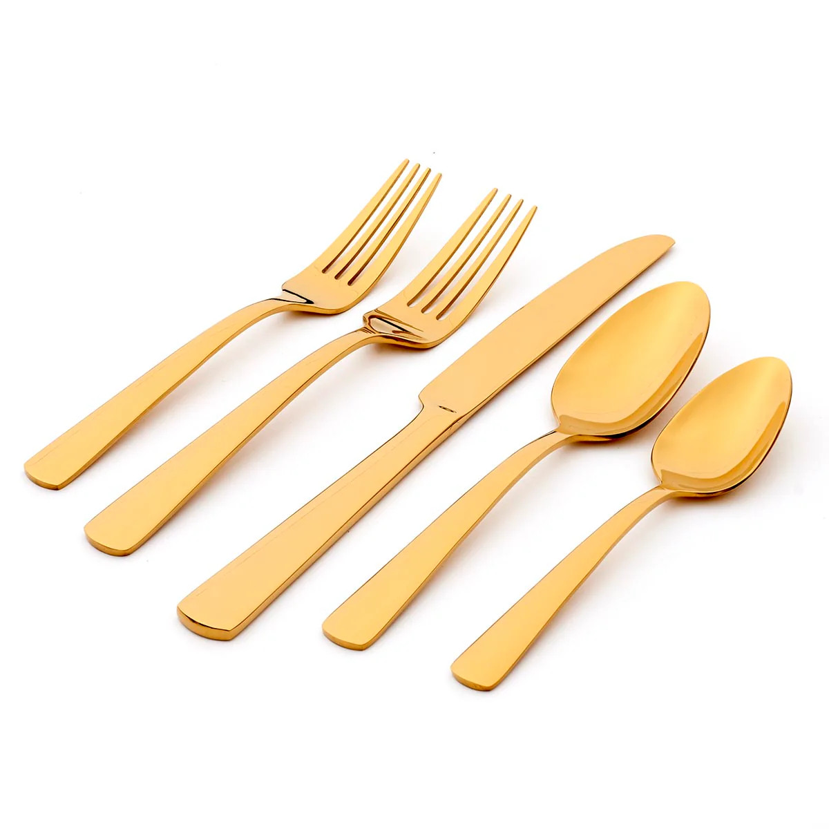 Aptitude Gold 20 Piece Everyday Flatware Set, Service For 4 | Lenox