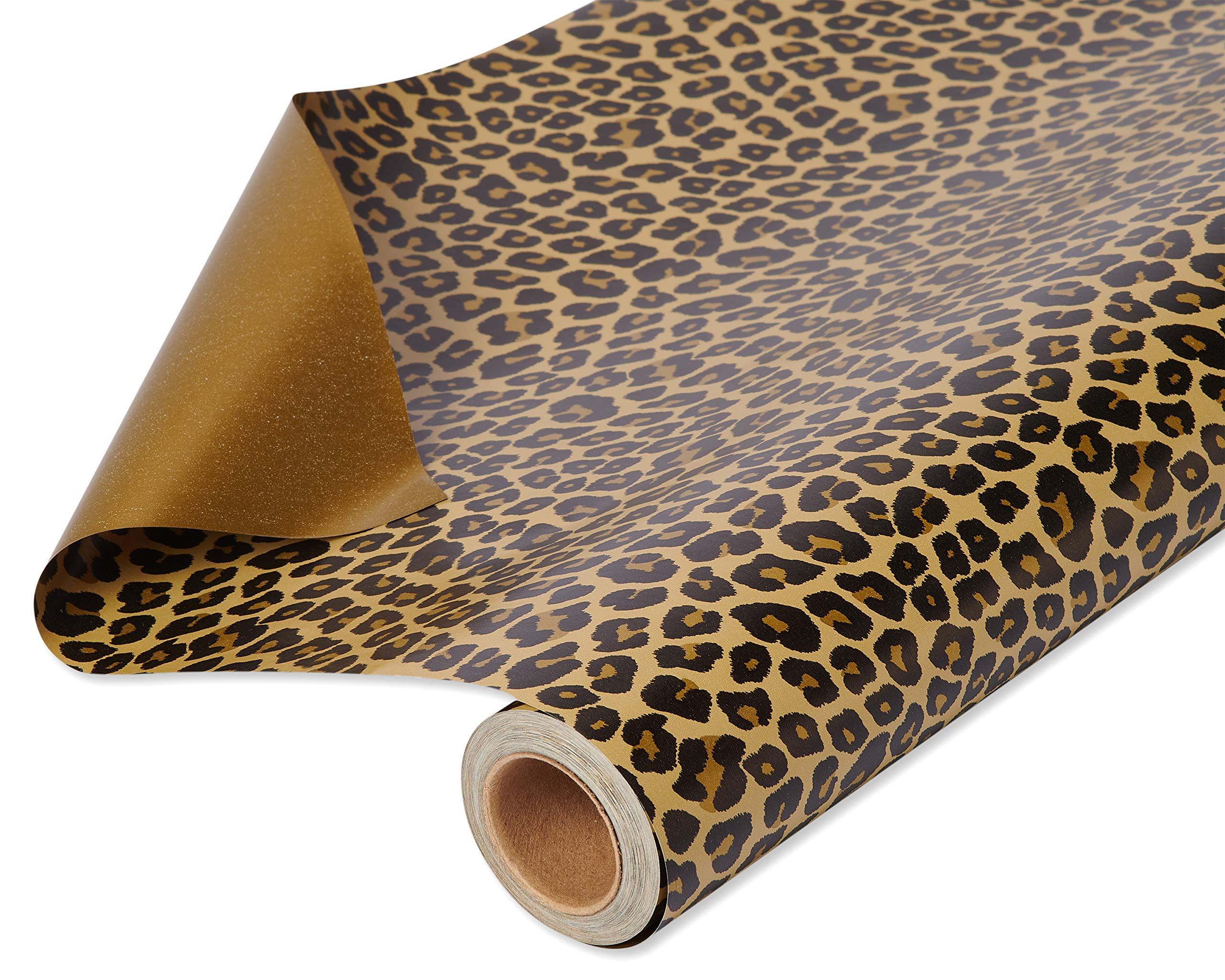 American Greetings Reversible Wrapping Paper Jumbo Roll, Leopard and Gold (1 Roll, 175 sq. ft.) | Amazon (US)