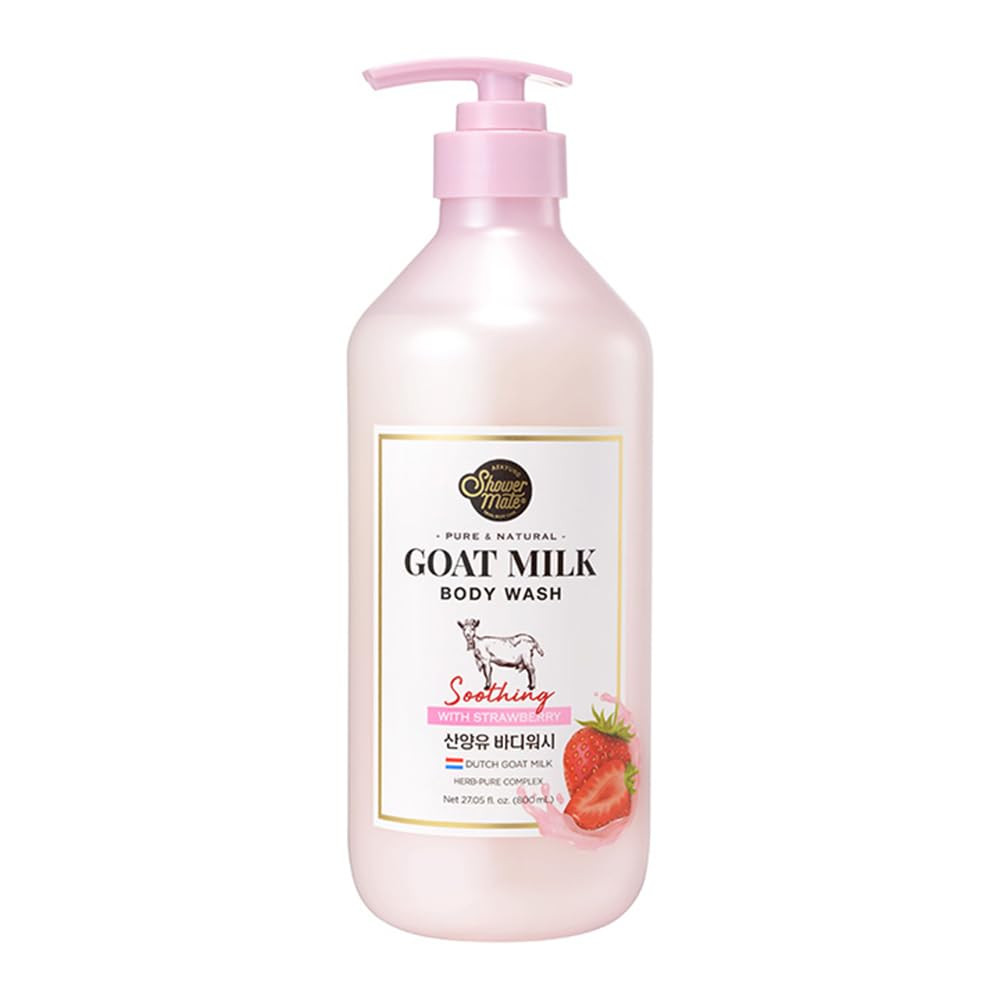 Goat Milk Body Wash Strawberry 27 fl oz / 800 ml (1 Pack) | Amazon (US)