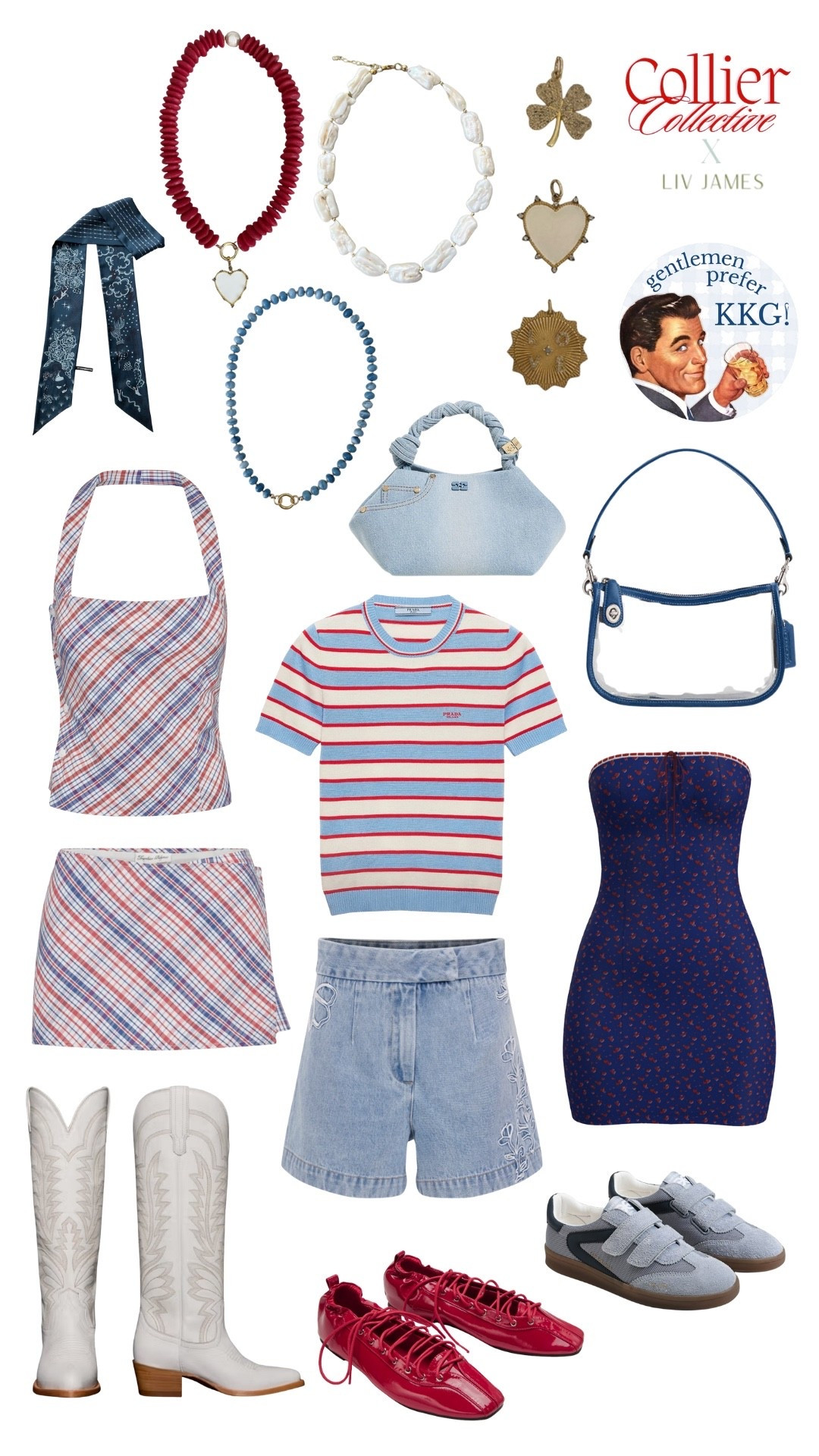 Red, white & cool-girl blue 🤍 the Collier Collective x Liv James edit brings stripes, denim, pearls & western boots into one playful rotation. Effortless campus energy, game day sparkle, and timeless OLE MISS ❤️💙#CollierCollective

#LTKstyletip #CollierCollective #OleMissStyle #sororitychic #campusedit #americanafashion #denimdays #redwhiteandblue #coolgirledit #gamefit #kkgstyle #collectivefashion


#LTKU #LTKSeasonal #LTKParties
