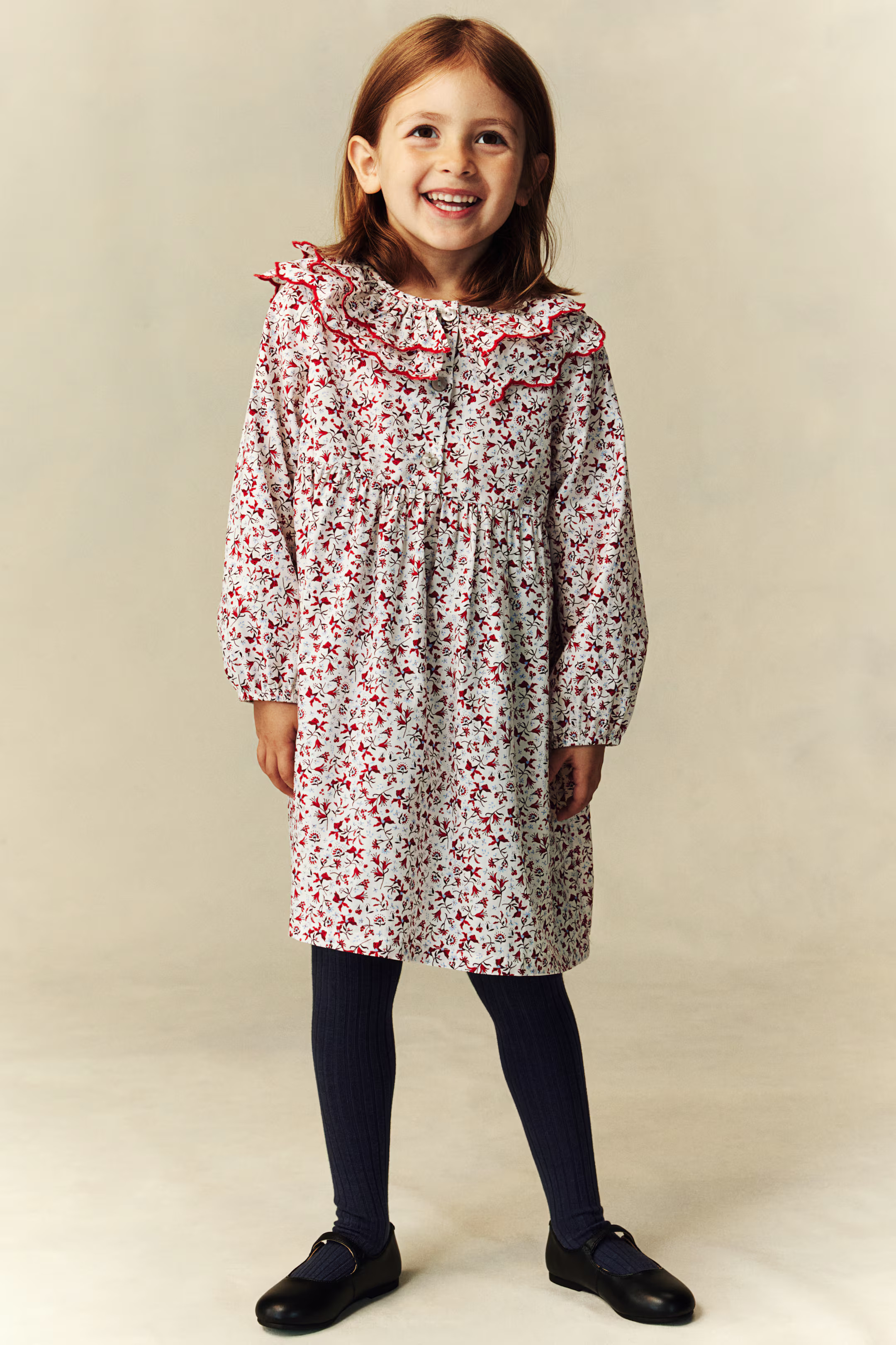 Poplin Dress with Collar | H&M (US + CA)