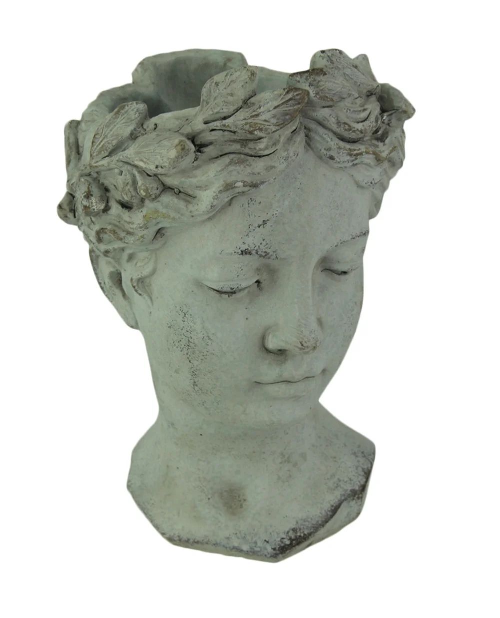 Unbranded Turning Face Cement Greek Lady Head Planter | Walmart (US)