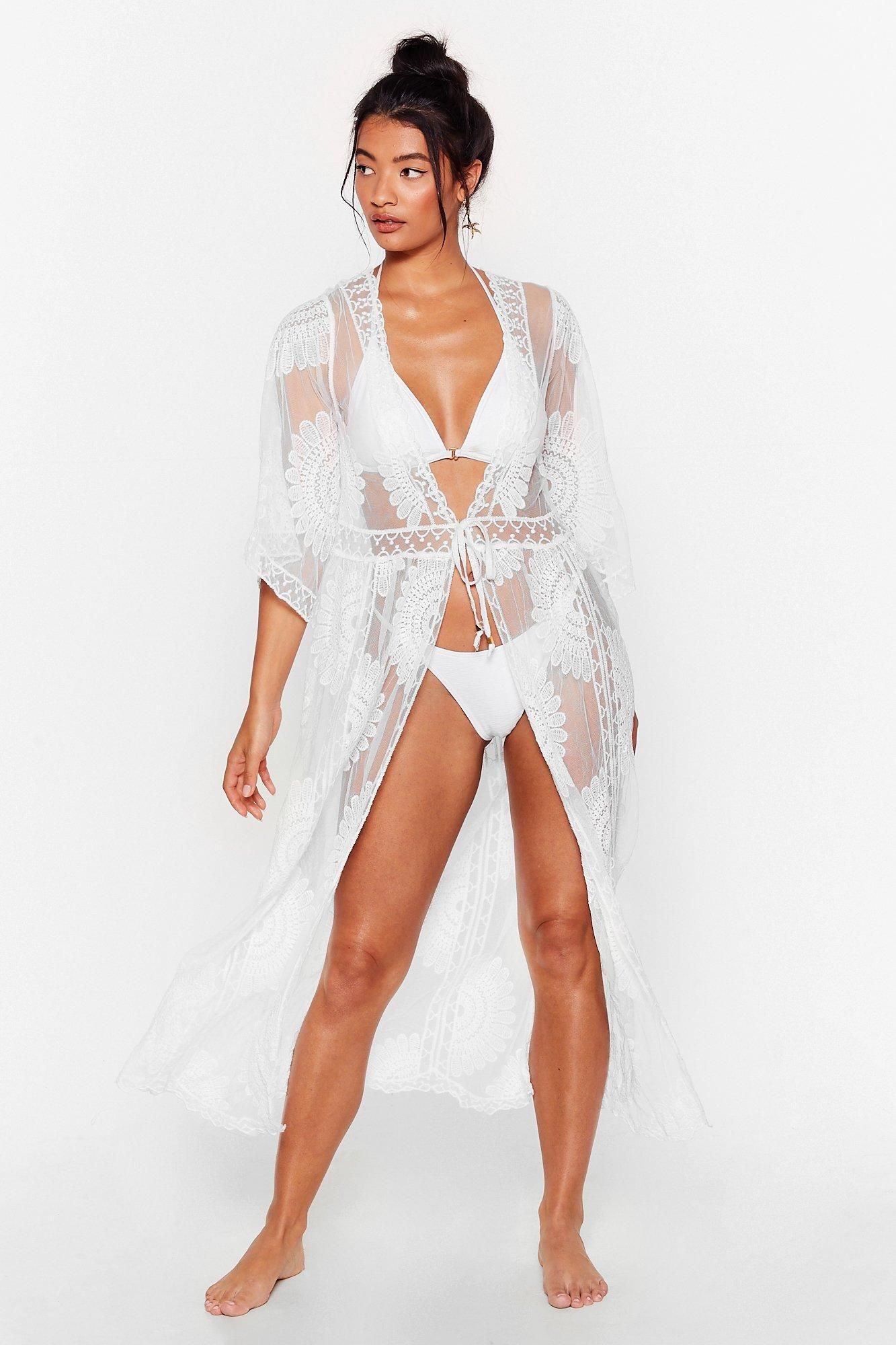We've Got a Theory Embroided Cover-Up Kimono | NastyGal (US & CA)